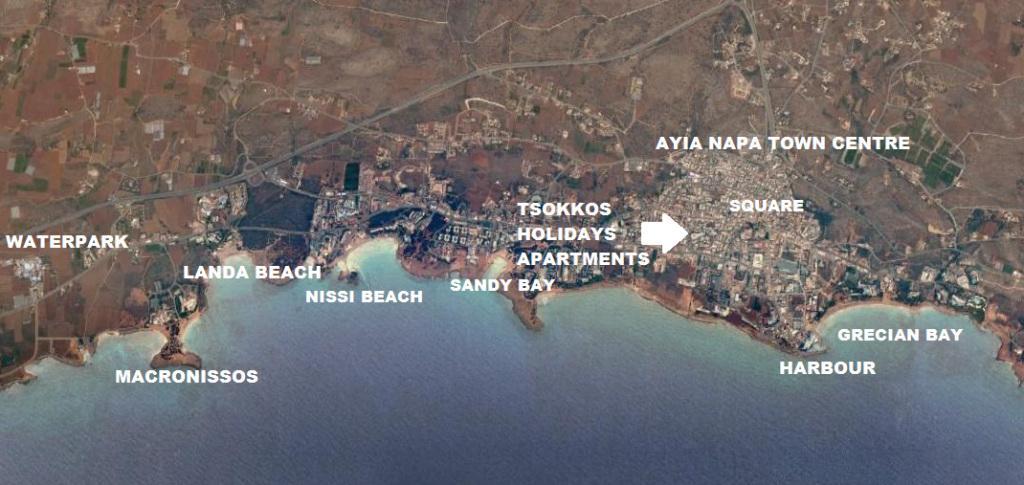 Tsokkos Holidays Hotel Apartments Ayia Napa Eksteriør billede